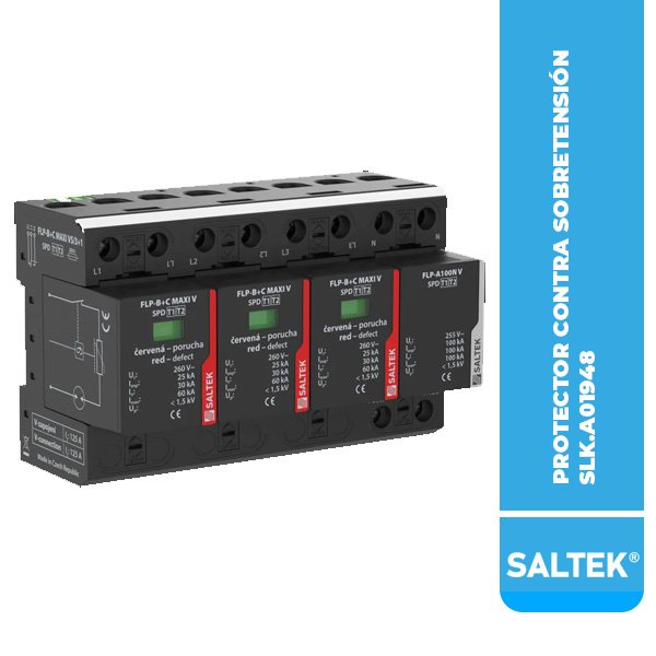 SLK.A03572 PROTECTOR CONTRA SOBRETENSIÓN FLP-B+C MAXI VS/3+1