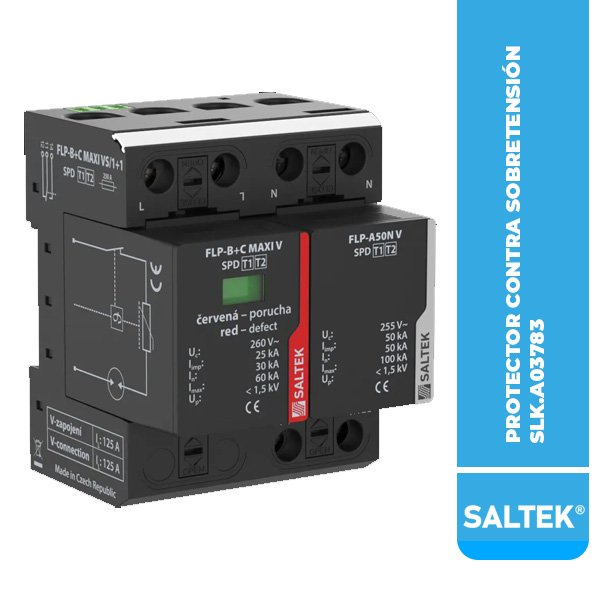 SLK.A03783 PROTECTOR CONTRA SOBRETENSIÓN FLP-B+C MAXI VS/1+1