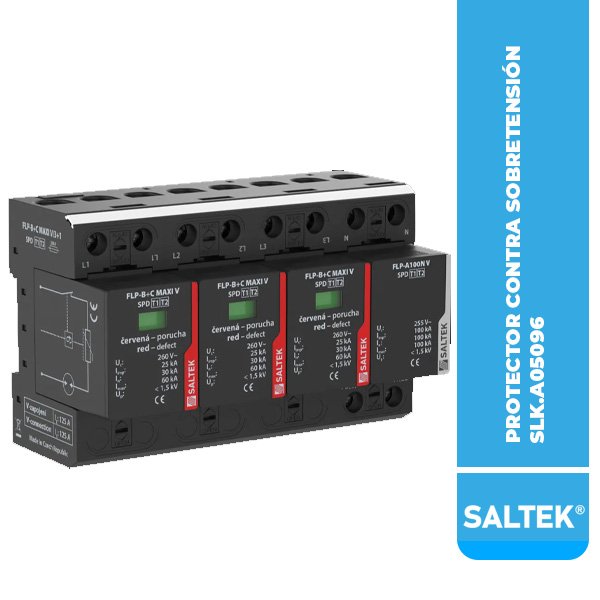 SLK.A05096 PROTECTOR CONTRA SOBRETENSIÓN FLP-B+C MAXI V/3+1