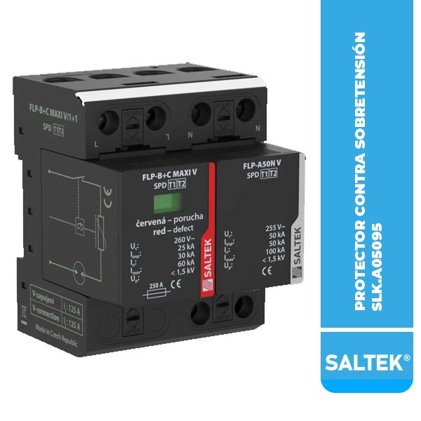 SLK.A05095 PROTECTOR CONTRA SOBRETENSIÓN FLP-B+C MAXI V/1+1