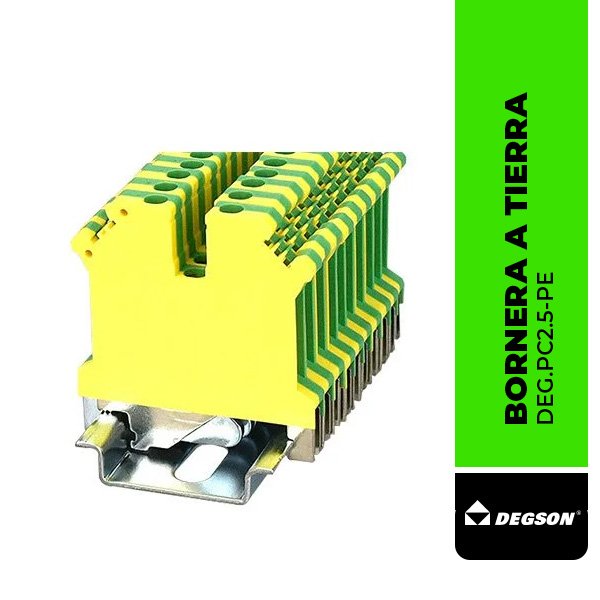 DEG.PC2.5-PE BORNERA A TIERRA DE 2.5 mm² PC 2.5 PE