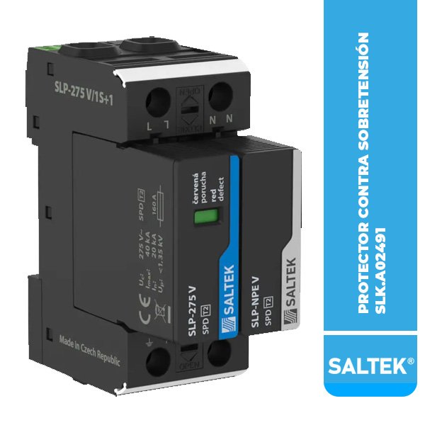 PROTECTOR CONTRA SOBRETENSIÓN SLP-275 V/1S+1