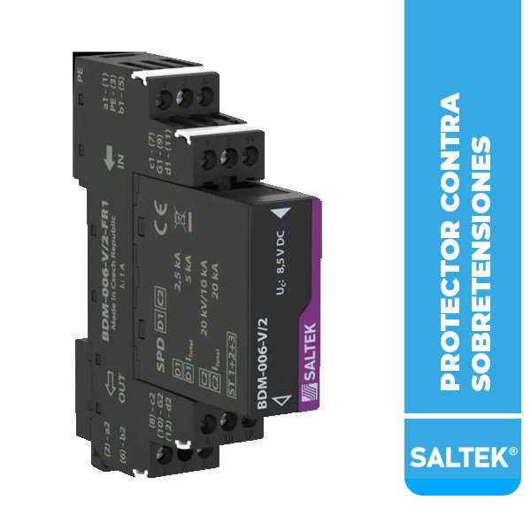 PROTECTOR CONTRA SOBRETENSIÓN BDM-006-V/2-FR1