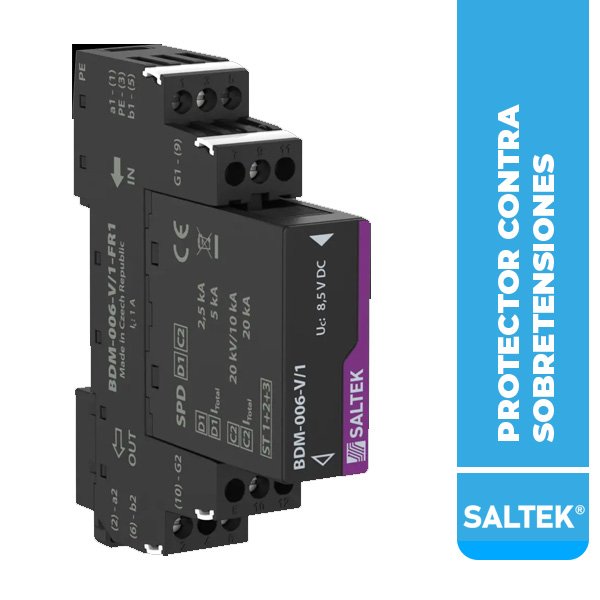 PROTECTOR CONTRA SOBRETENSIÓN BDM-006-V/1-FR1