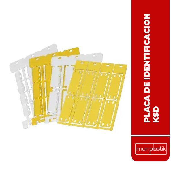 Placa de identificación KSD (polipropileno)