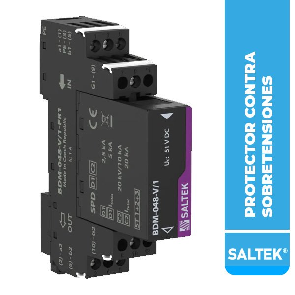 PROTECTOR CONTRA SOBRETENSIÓN BDM-048-V/1-FR1