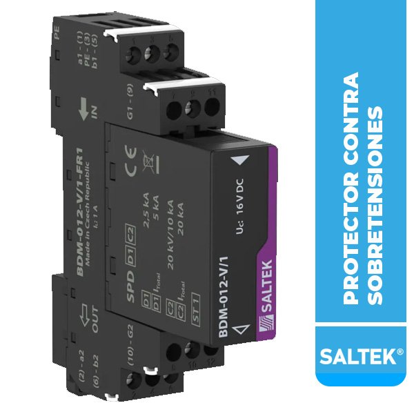 PROTECTOR CONTRA SOBRETENSIÓN BDM-012-V/1-FR1