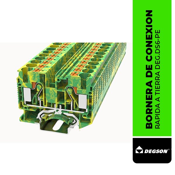 DS6-PE BORNERA DE CONEXION RAPIDA A TIERRA DE 6mm²
