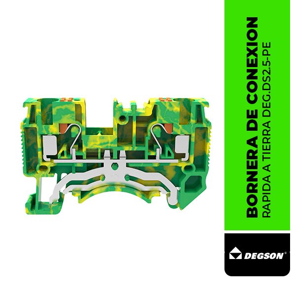 DS2.5-PE BORNERA DE CONEXION RAPIDA A TIERRA DE 2.5mm²