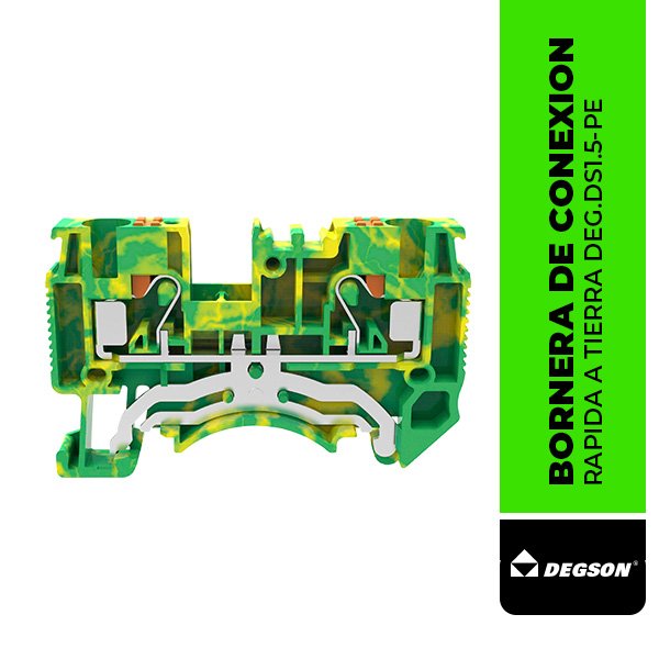 DEG.DS1.5-PE BORNERA DE CONEXION RAPIDA A TIERRA DE 1.5mm² - DS1.5-PE