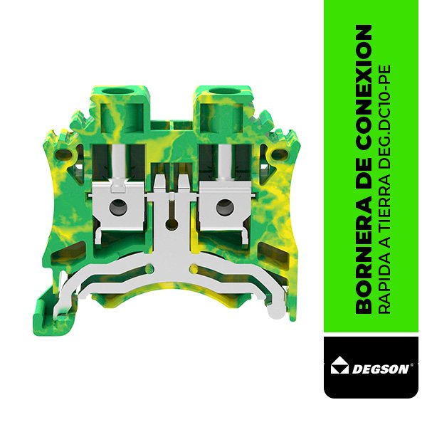 DC10-PE BORNERA DE TIERRA DE 10mm²