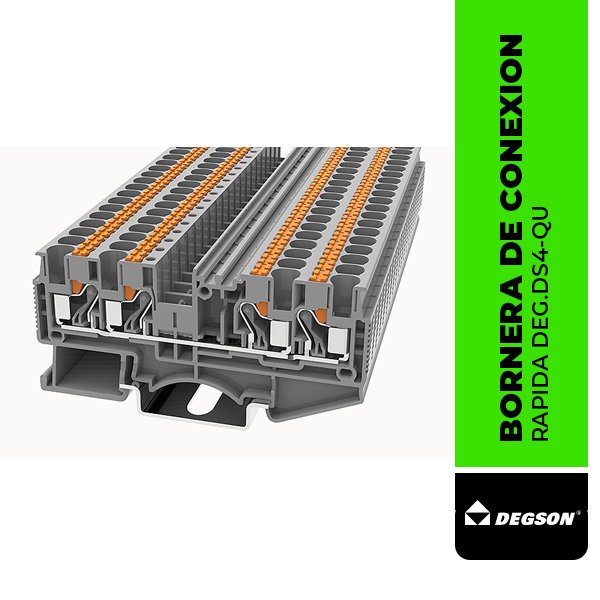 DEG.DS4-QU BORNERA DE CONEXION RAPIDA DE 4mm² - DS4-QU