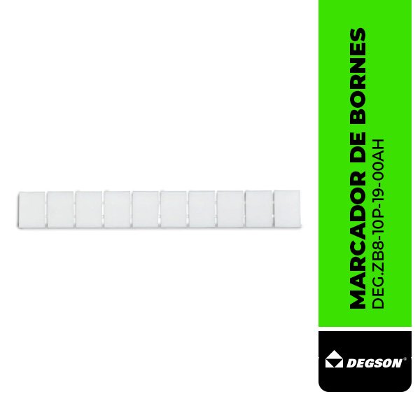 MARCADOR DE BORNES ZB8, 6MM2, ANCHO DE PASO 8MM SIN ROTULAR, DEGSON