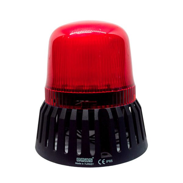 BALIZA IT120R220Z LED ROJO con zumbador 110-220V AC EMAS