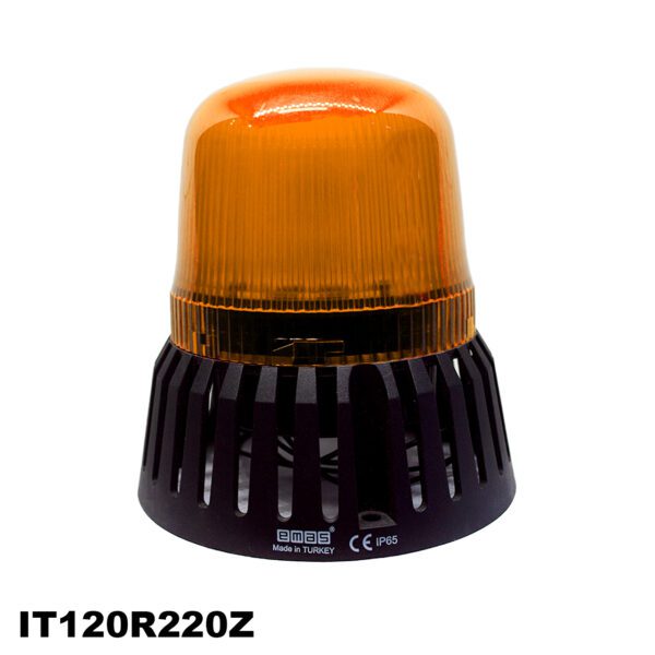 BALIZA IT120Y220Z LED AMARILLO con zumbador 110-220V AC EMAS
