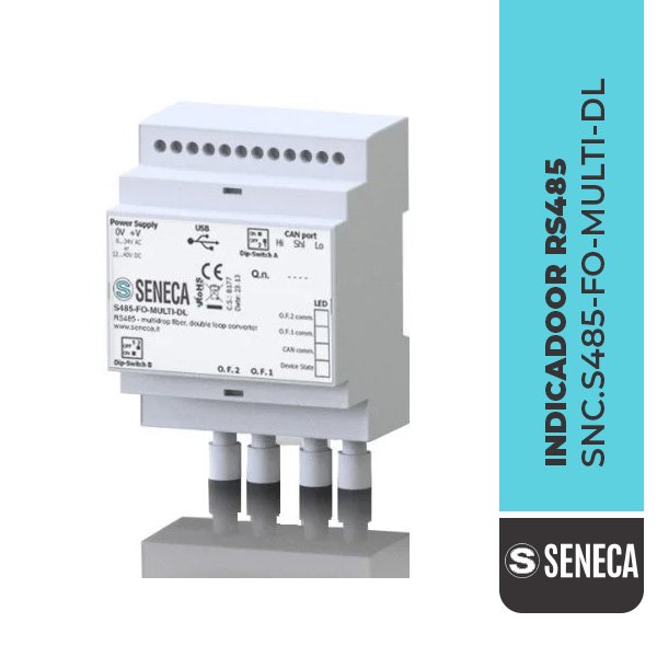 Convertidor RS485 de fibra óptica monomodal/multimodal en bucle único o doble