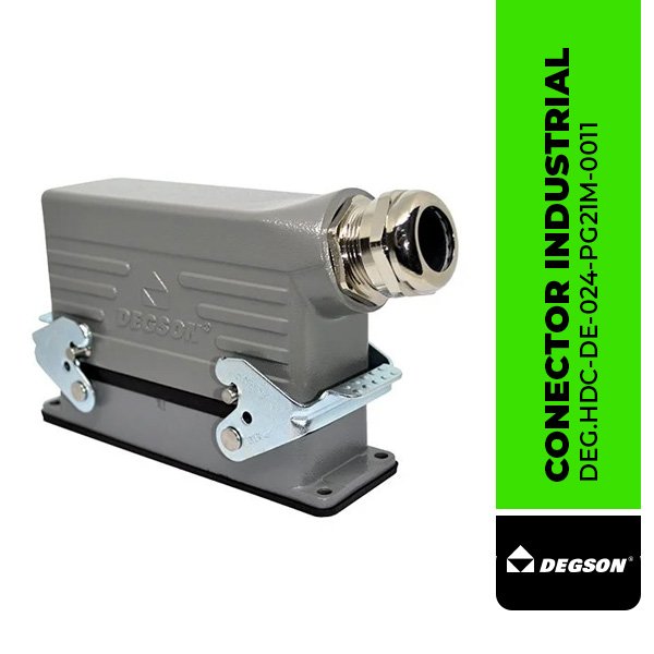 CONECTOR INDUSTRIAL DE 24 POLOS DEG.HDC-DE-024-PG21M-0011