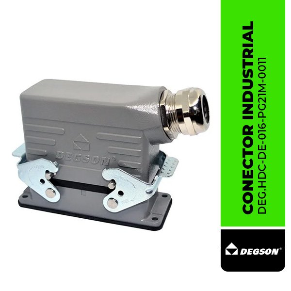 CONECTOR INDUSTRIAL DE 16 POLOS DEG.HDC-DE-016-PG21M-0011