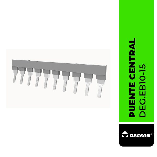 PEINE PUENTEADOR, 10 POLOS PARA BORNERA DC/PC 35