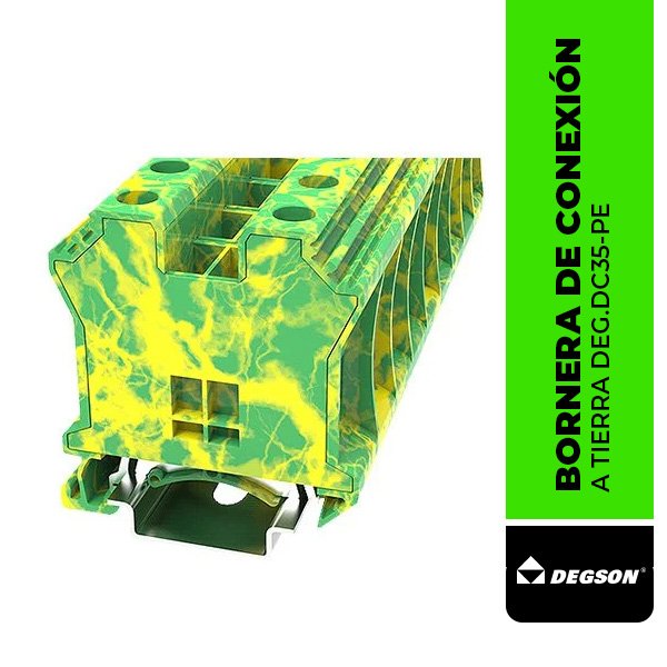 DEG.DC35-PE BORNERA DE CONEXIÓN A TIERRA DE 35 mm2