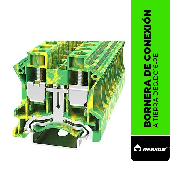 DEG.DC16-PE BORNERA DE CONEXIÓN A TIERRA DE 16 mm2