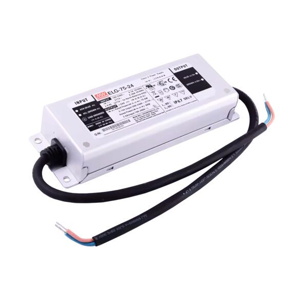 LED DRIVER 75.6W 24V3.15A CC+CV IP67 CC/CV Io Fixed - ELG-75-24