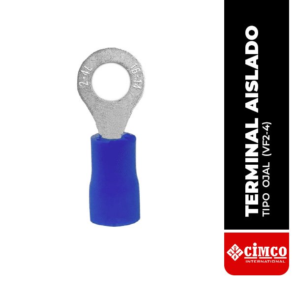 Terminal aislado tipo ojal (VF2-4)