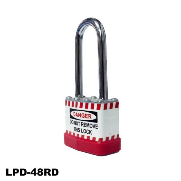 Candado laminado de seguridad, 1.88", color rojo - LM.LPD-48RD002 - Imagen 2