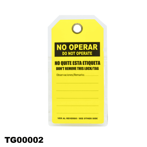 Etiqueta de PVC "fuera de servicio", LM.TG00002