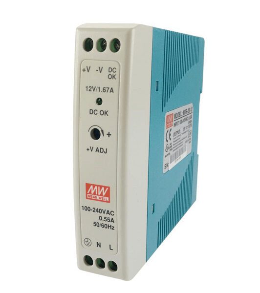 MDR-20-12 - FUENTE DE ALIMENTACIÓN MDR 20W 12V 1.67A