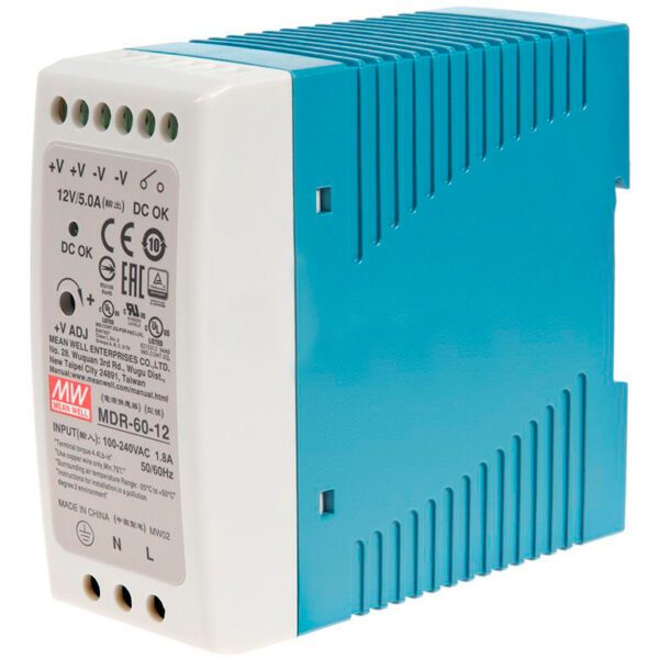 MDR-60-12 - FUENTE DE ALIMENTACIÓN MDR 60W 12V 5A