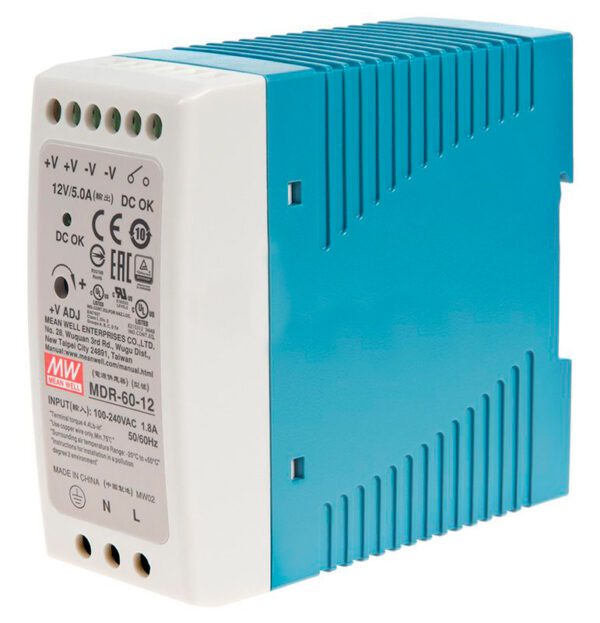MDR-60-12 - FUENTE DE ALIMENTACIÓN MDR 60W 12V 5A