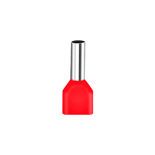 Terminal sobremoldeado tubular doble aislado tipo puntero (TE1010)