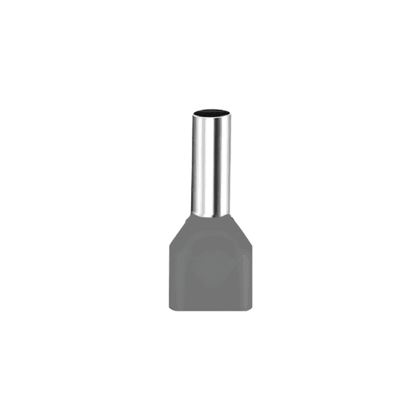 Terminal sobremoldeado tubular doble aislado tipo puntero (TE2510)