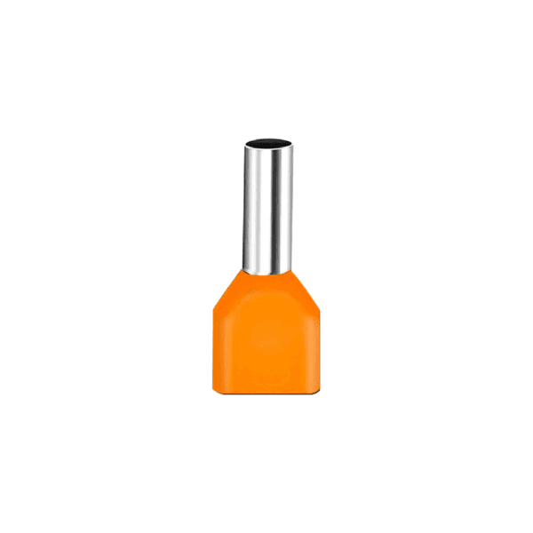 Terminal sobremoldeado tubular doble aislado tipo puntero (TE4012)