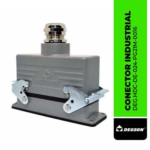 DEG.HDC-DE-024-PG21M-0016 CONECTOR INDUSTRIAL DE 24 POLOS DEG.HDC-DE-024-PG21M-0016