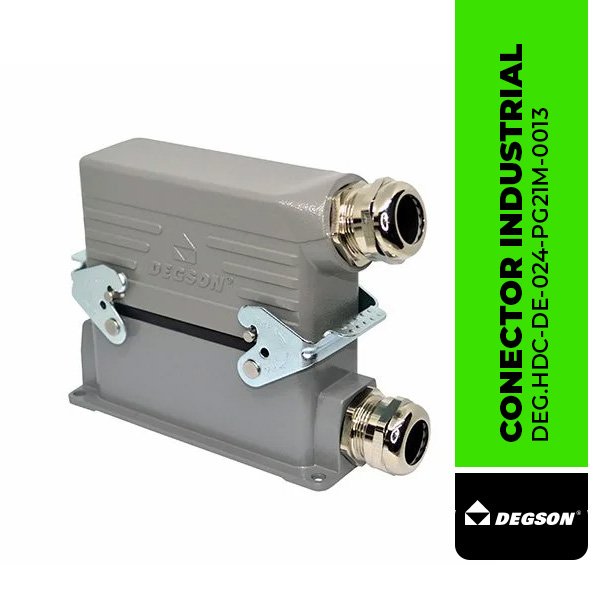 CONECTOR INDUSTRIAL DE 24 POLOS DEG.HDC-DE-024-PG21M-0013