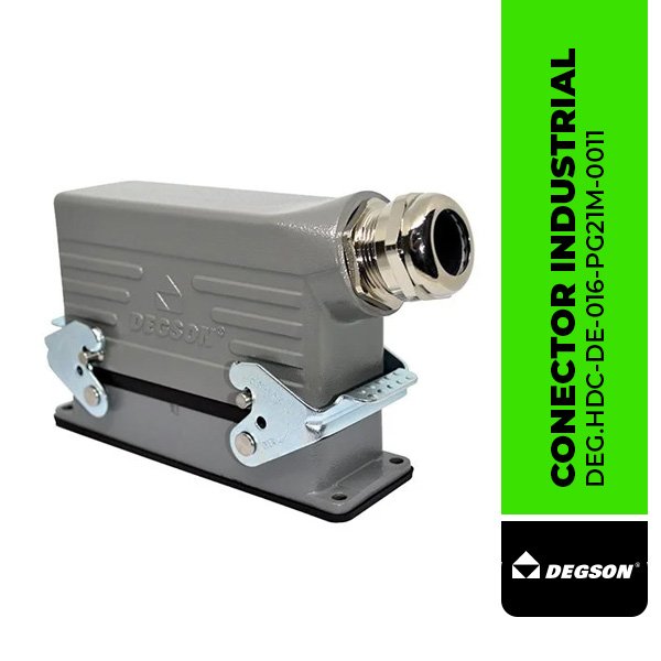 DEG.HDC-DE-016-PG21M-0011 CONECTOR INDUSTRIAL DE 10 POLOS