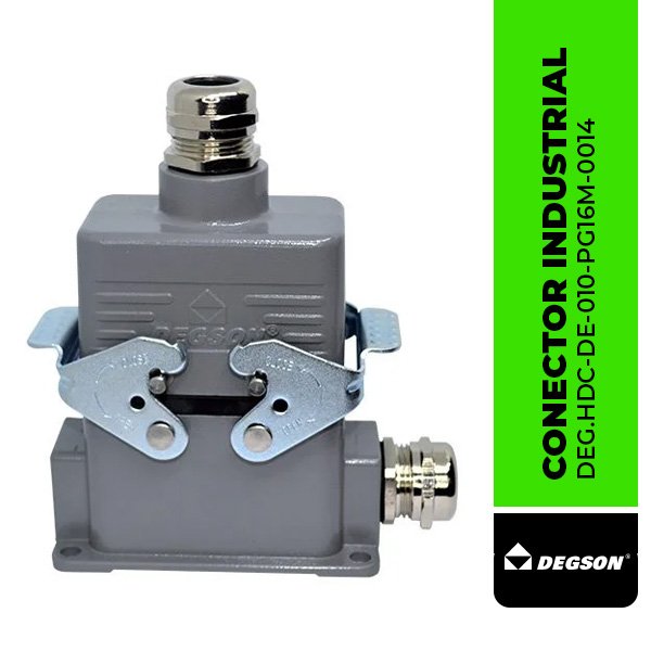 CONECTOR INDUSTRIAL DE 10 POLOS HDC-DE-010-PG16M-0014