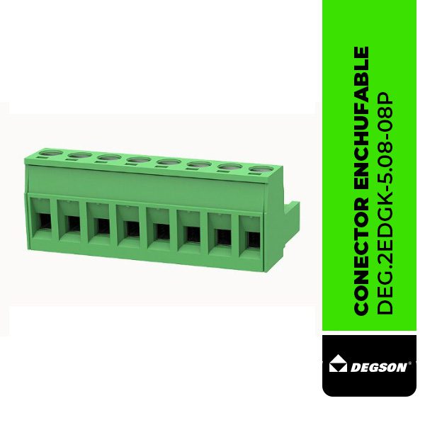 CONECTOR ENCHUFABLE 2EDGK-5.08-08P , 8 POLOS, HEMBRA,  2EDGK-5.08-08P