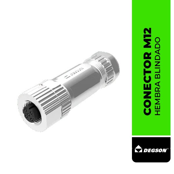 CONECTOR M12, HEMBRA BLINDADO PBSH-M12B-05P-FF-SL7002