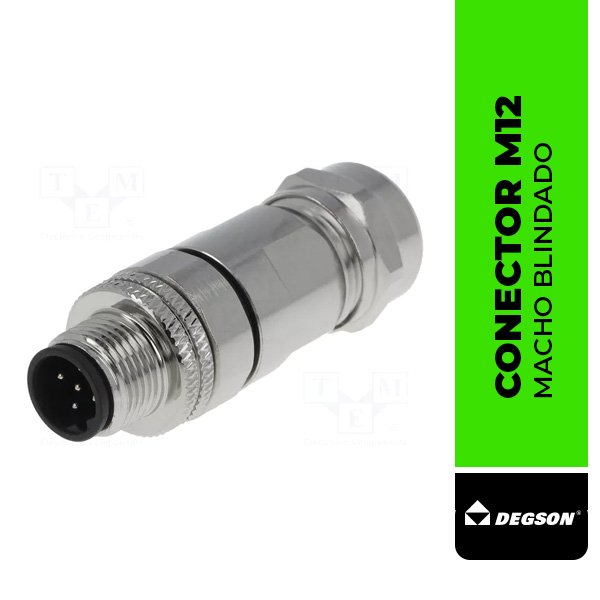 CONECTOR M12, MACHO BLINDADO PBSH-M12B-05P-MM-SL7002