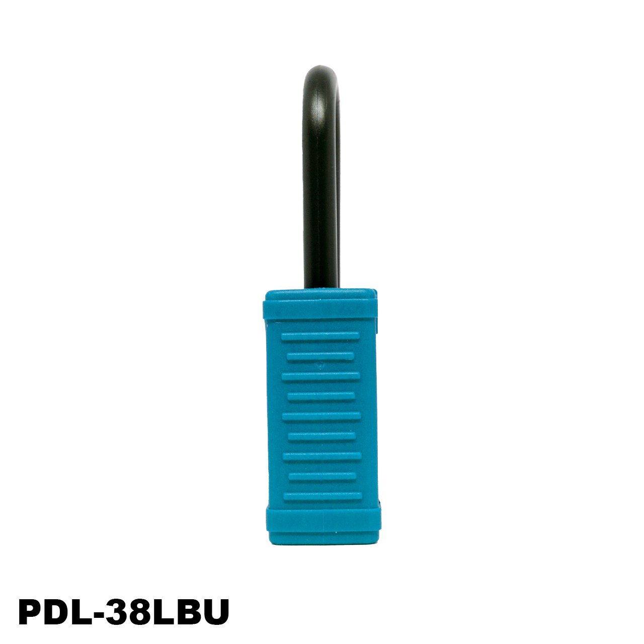 Candado de seguridad aislado, color azul claro, LM.PDL-38LBU006