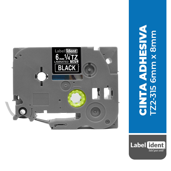 CINTA COMPATIBLE BROTHER TZ2-315 6mm x 8mm PARA ROTULADOR P-TOUCH