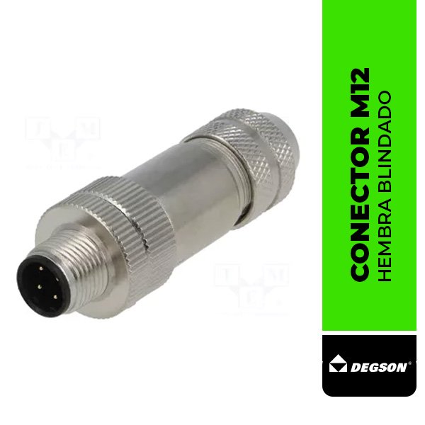 CONECTOR M12, HEMBRA BLINDADO PBSH-M12D-04P-FF-SL7001