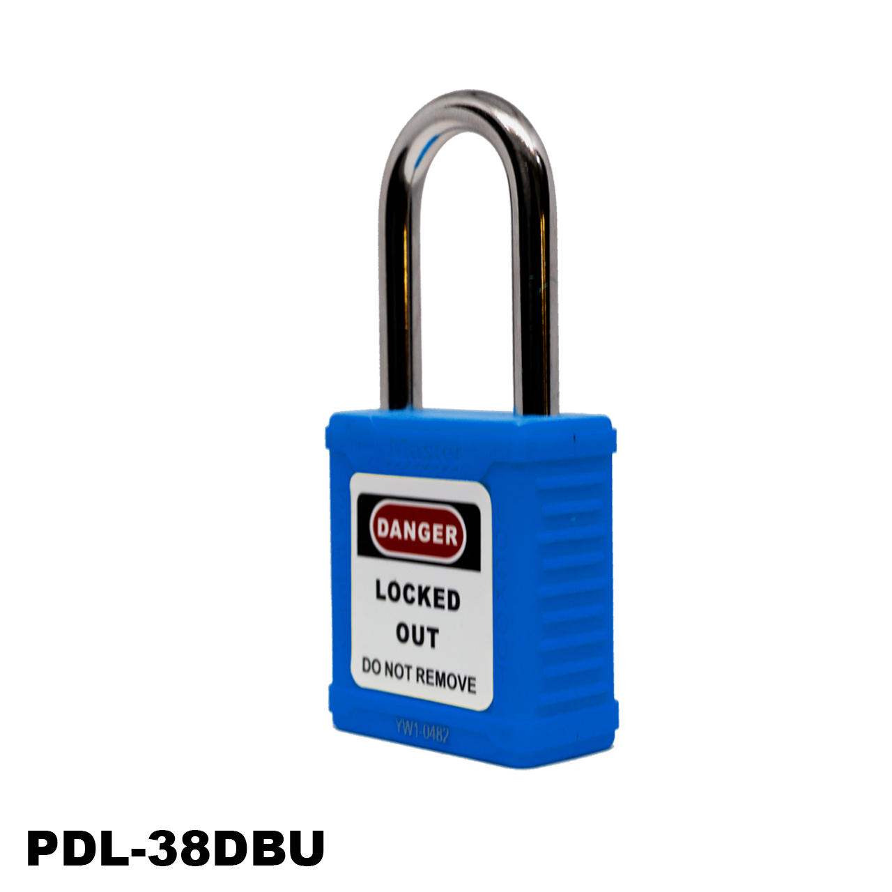 Candado de seguridad no aislado, 1 1/2, color azul, LM.PDL-38DBU103