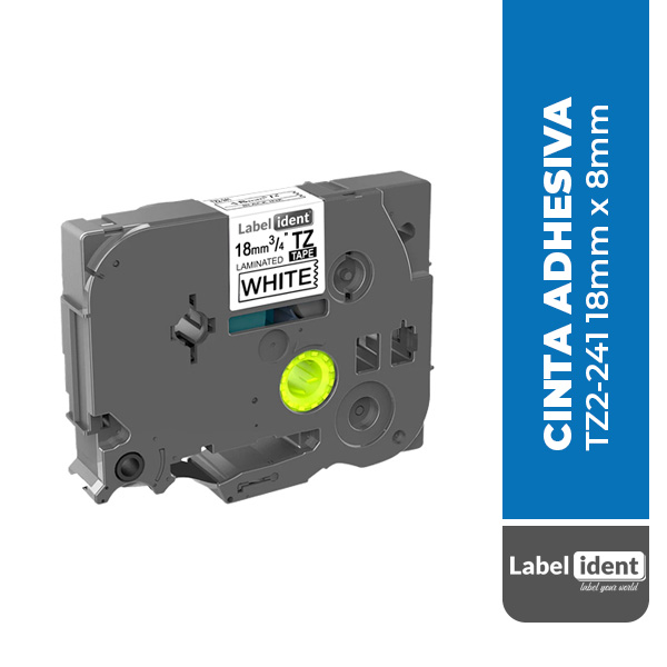 CINTA COMPATIBLE BROTHER TZ2-241 18mm x 8mm PARA ROTULADOR P-TOUCH