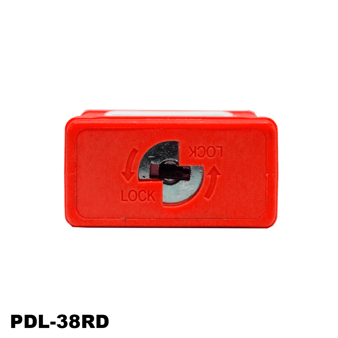Candado de seguridad de aluminio, 1 1/2, color rojo, LM.APD-38RD005