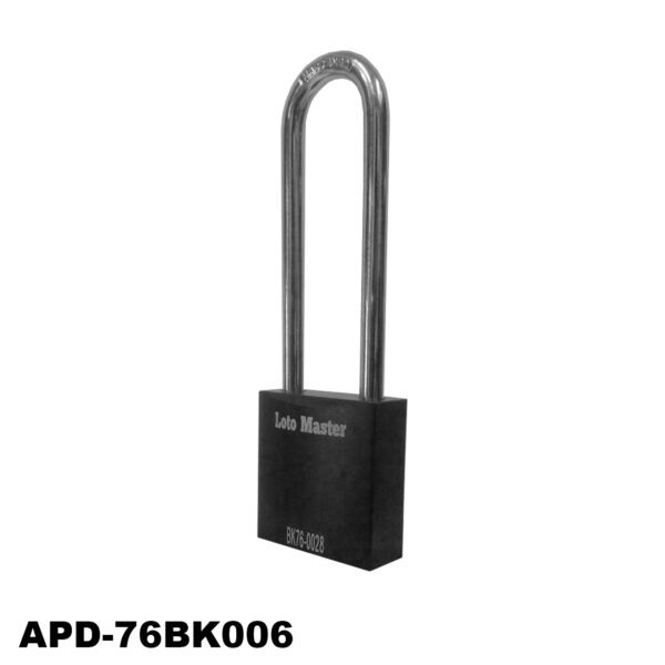 Candado de aluminio de seguridad, 1 1/2", color negro - LM.APD-38BK006 - Imagen 2