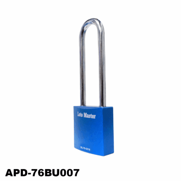Candado de aluminio de seguridad, 1 1/2", color azul - LM.APD-38BU007 - Imagen 3